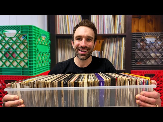 I Got This Big Crate of Vinyl Records for FREE… I Had No Idea What Was Inside