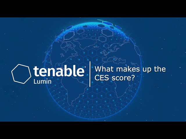 Tenable Lumin: What makes up the CES score?