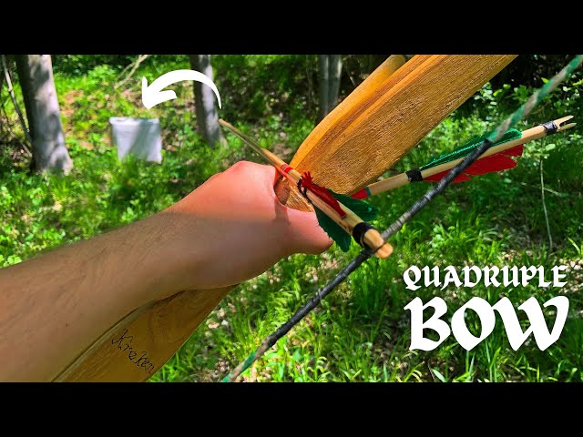 First Person Archery - INSANE Homemade Bow