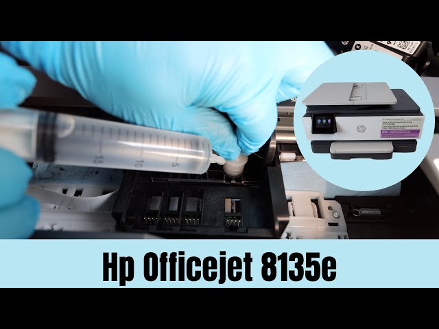 Hp Officejet 8135e, 8139e, 8025e, 8015e - Not Printing Black, Color Blank Pages - How To Fix!