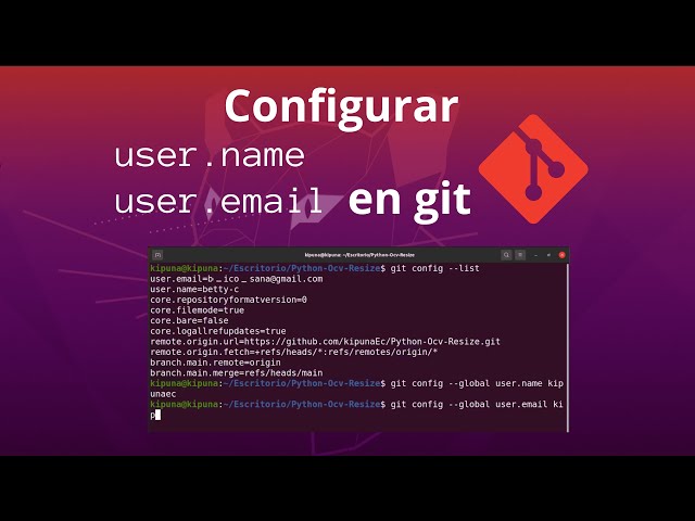 Changing user and email in Git #3 | Ubuntu terminal