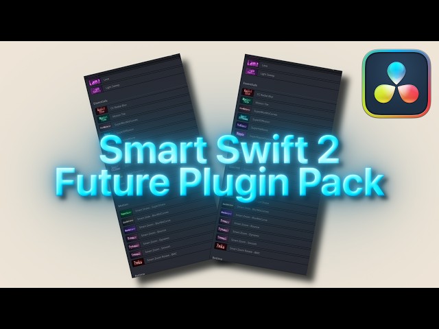 Smart Swift 2 - DaVinci Resolve (Plugin Editing Pack)