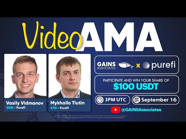 GAINS AMA with Purefi Protocol