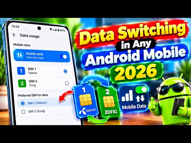 Data Switching in Any Android Mobile Phone 2026 📱