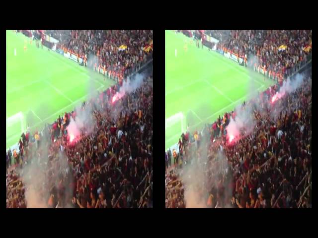 Galatasaray  Man Utd. Crowd video from the worlds loudest sportsarena. arena
