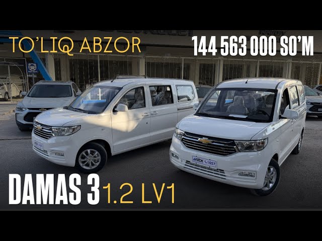 DAMAS 3 1.2 LV1 | BIRINCHI TO’LIQ ABZOR | AVTO_VLOGUZ