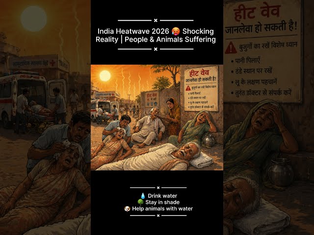 India Heatwave 2026 🥵 Shocking Reality | People & Animals Suffering