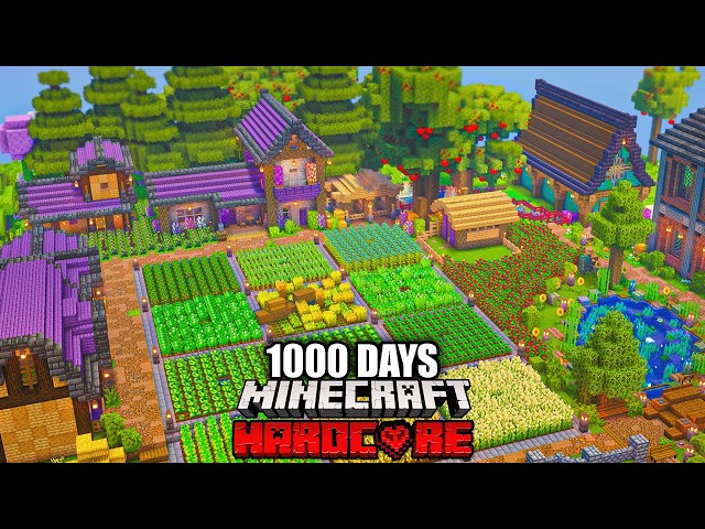Surviving 1,000 Days Of Minecraft Forever World
