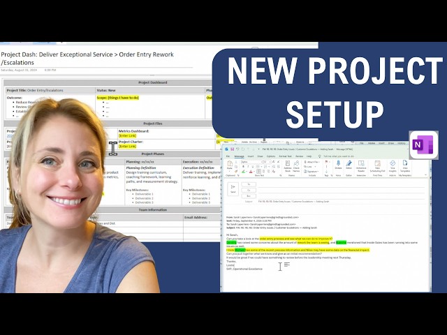 How I Set Up a New Project in OneNote and OneDrive