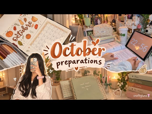 October month preparations 🖤💞|craftyluna |October |newmonth|preps|trend #aesthetic #october #monthly