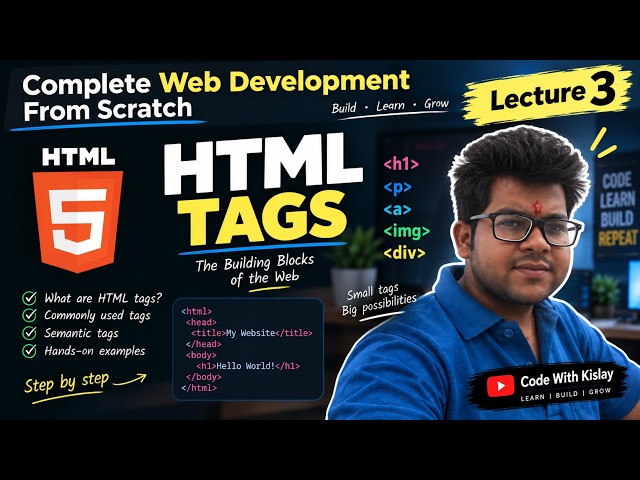 Lecture 3 - HTML tags #coding #html