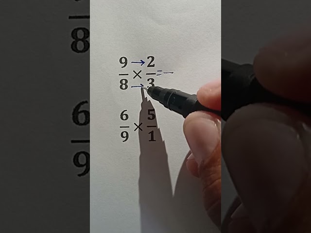 How to Multiply Fractions with Improper Fractions | Step by Step #maths #mathematica #mathstricks