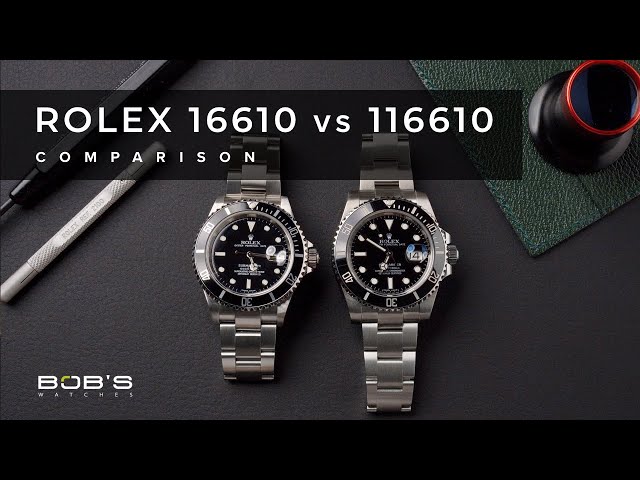 Rolex 16610 vs. Rolex 116610 Submariner Comparison Review - Old Pre Ceramic Vs New Ceramic