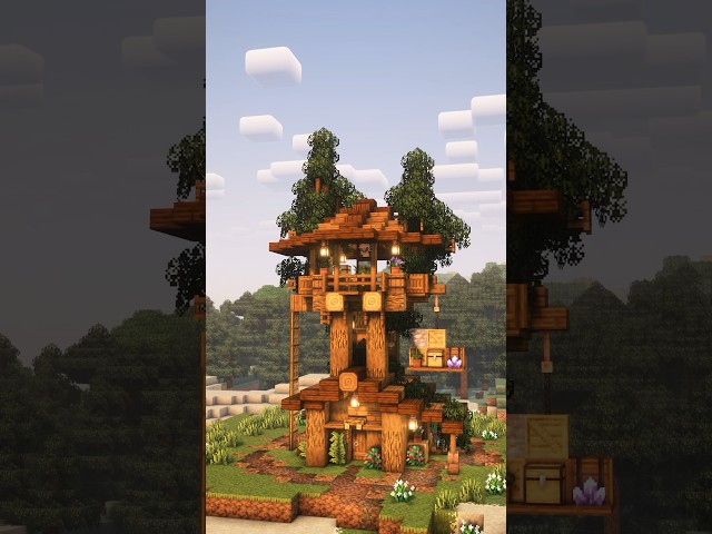 Minecraft: How to Build a Simple Cosy Treehouse | Tutorial