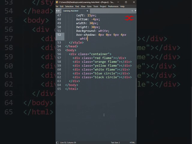 Flame | HTML CSS