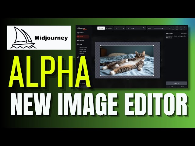 Midjourney Alpha - NEW Editing Tool On The Website