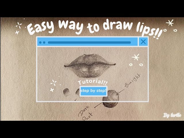 How to draw lips by Turtle | Art Drawing