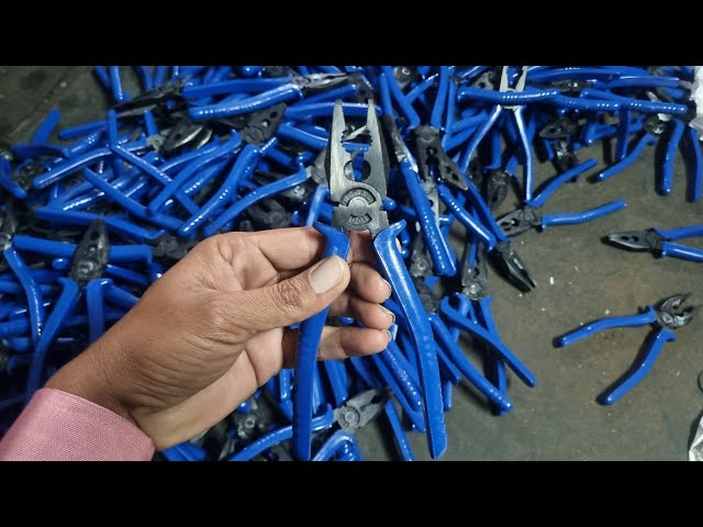 Manufacturing Process of Electricity Pliers In Small Indian Factory || Forging of pliers