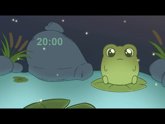 20 Minute Timer for Deep Focus with Pond Noises | Study, Meditate, or Classroom Reset