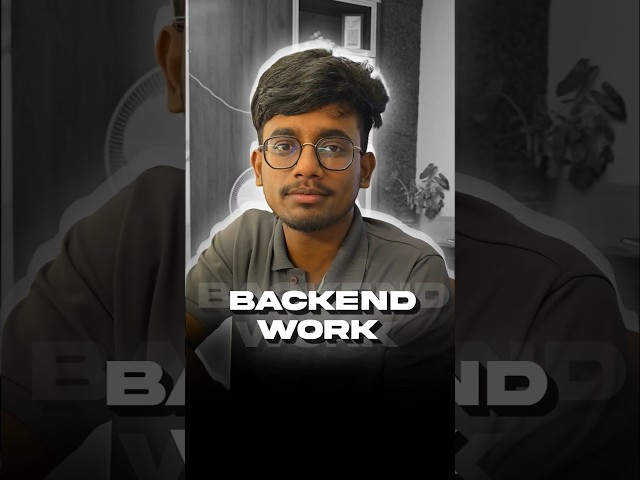what is Backend work in tamil #coding #movie #techtech #fullstack #developer #javascript