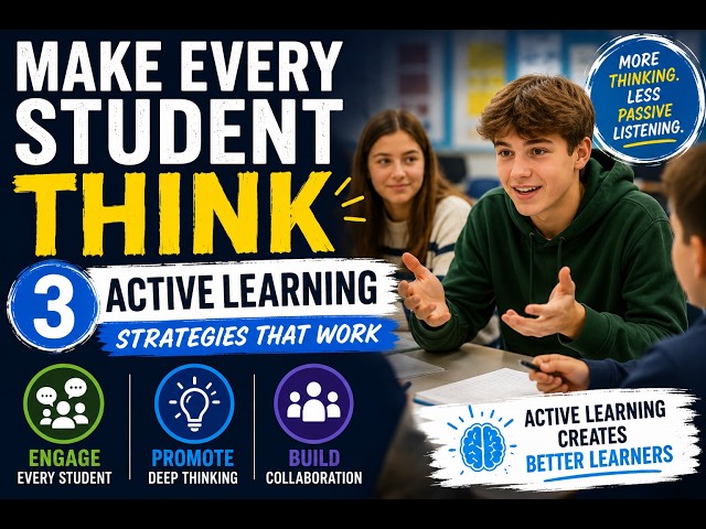 Making Every Student Think: 3 Active Learning Strategies for Any Lesson