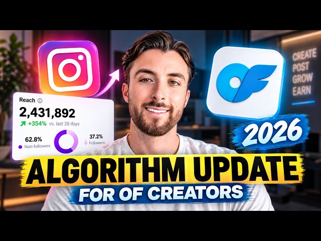 IG Updated Their Algorithm AGAIN. Everything You Need To Know as an OnlyFans Creator in 2026.
