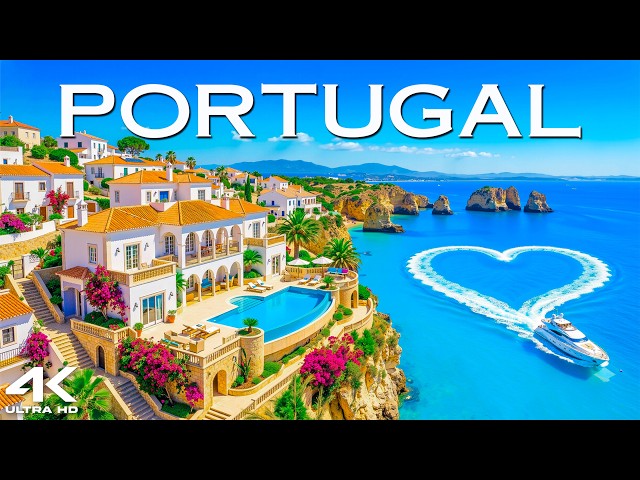 Portugal 🇵🇹 4K | Algarve, Lisbon & Turquoise Coastal Beauty