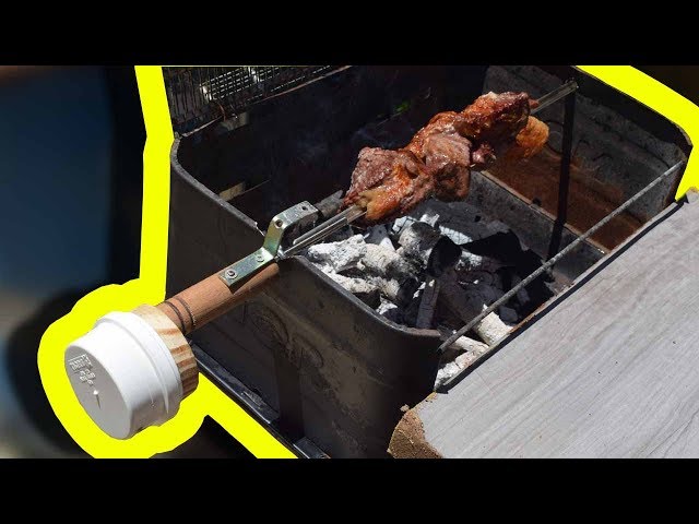 Make a perfect barbecue with a DIY rotisserie skewer!