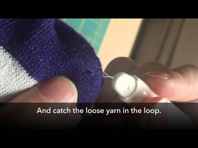 How to Fix a (thin) Loose Yarn on a Knit Garment