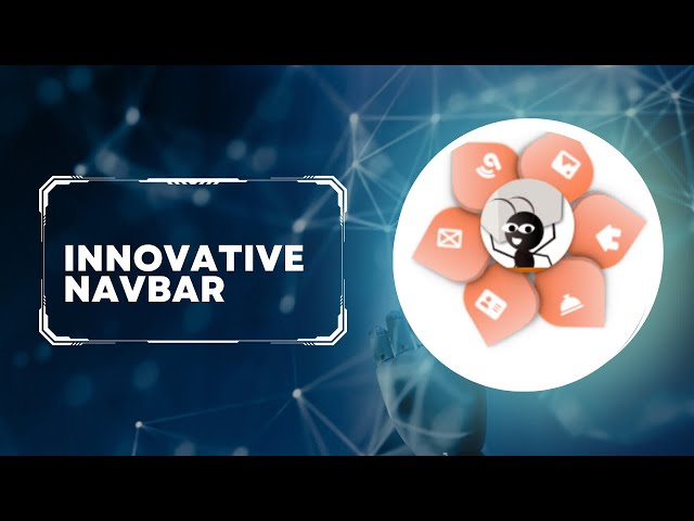 Unique responsive navbar using html CSS JavaScript