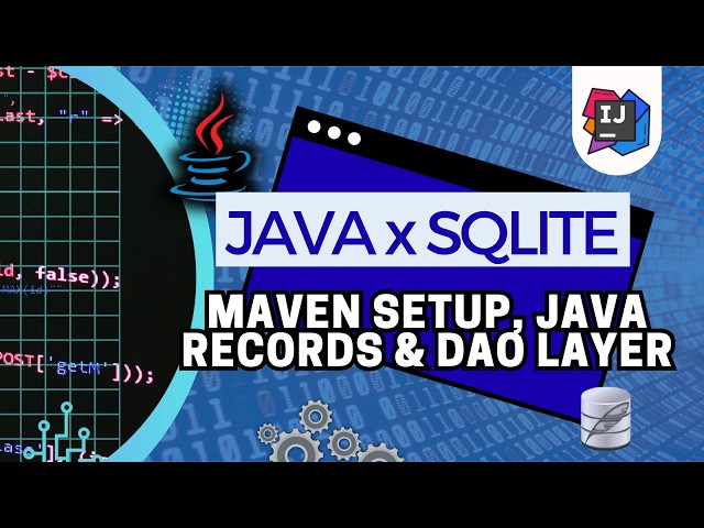 Java SQLite CRUD Part 1: Maven Setup, Java Records, DAO Layer & User Registration