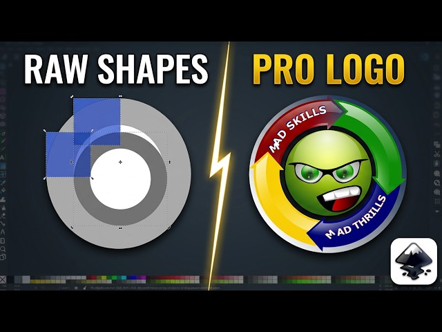 How to Create a Logo in Inkscape 2026 for FREE. #inkscape #logodesign #graphicdesign #maddesign