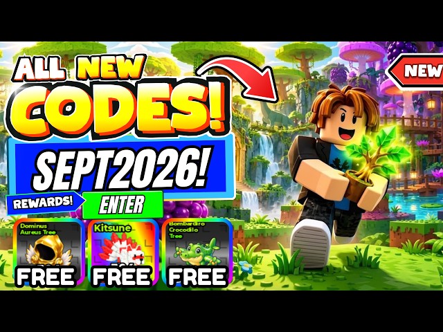 *🌳UPDATE* ALL WORKING CODES FOR STEAL A TREE IN SEPTEMBER 2026! ROBLOX STEAL A TREE CODES