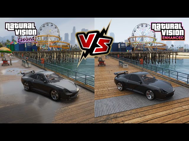 GTA 5: NaturalVision Evolved vs NaturalVision Enhanced Max Settings Ray Tracing Gameplay 4K 60FPS