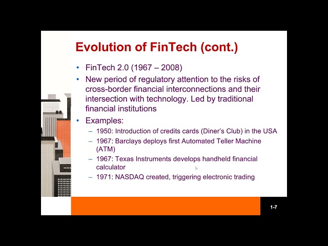 Introduction to Fintech part 1