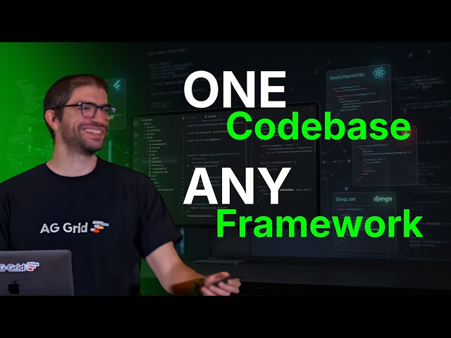 One Rendering Layer for React, Angular & Vue. No Duplication - AG Grid Case Study | Stephen Cooper