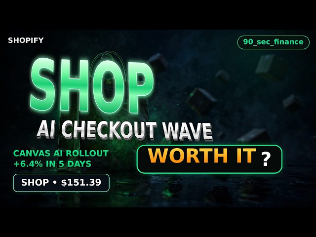 Deep Dive - Shopify at $151.39: AI Checkout, Canvas Launch & the $378B GMV Machine — Still a Buy?