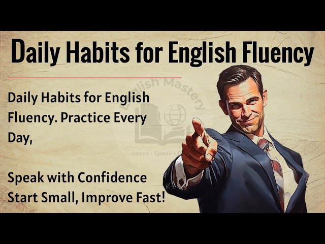 Daily Habits for English Fluency | Speak English Naturally Every Day | Improve Your English Fluency