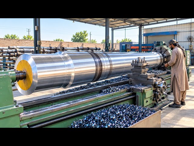 Amazing Process of Manufacturing a Giant Ship Shaft