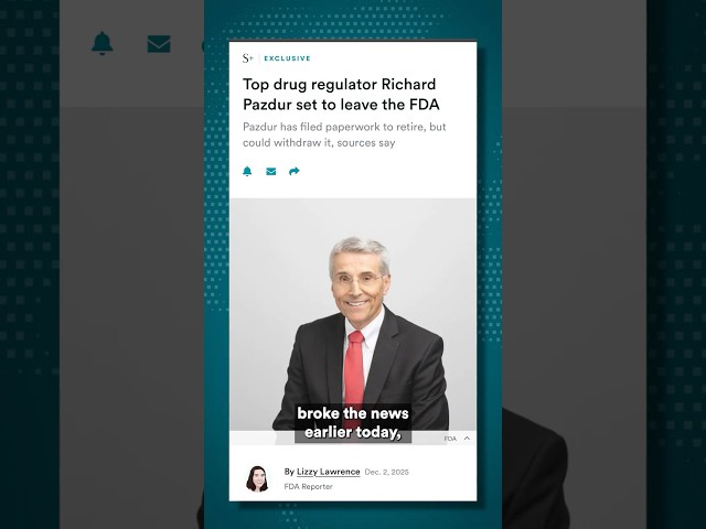 Top FDA drug regulator planning to retire