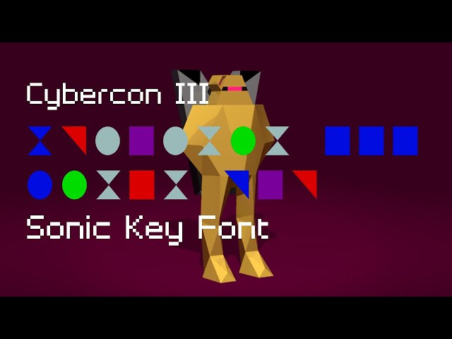 Cybercon III - Sonic Key Font