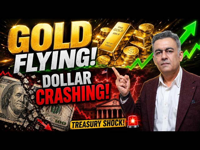Gold Flying vs Dollar Crashing ! Treasury Shock Sends Markets Into Panic