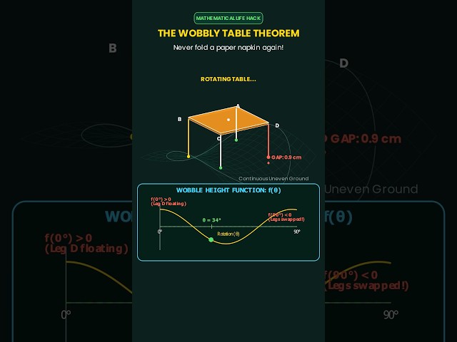 Stop Using Napkins! Use This Math Theorem Instead 🤯 #Shorts