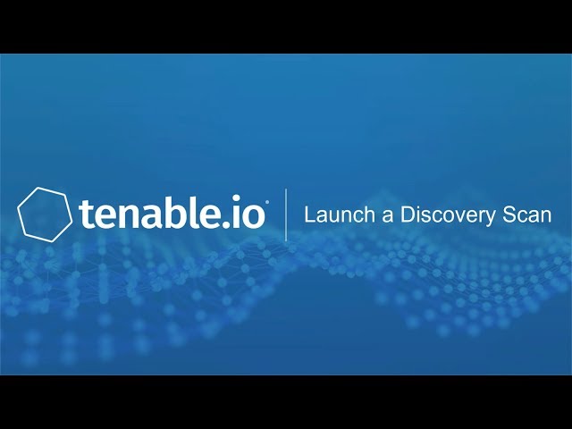Launch a Discovery Scan in Tenable.io