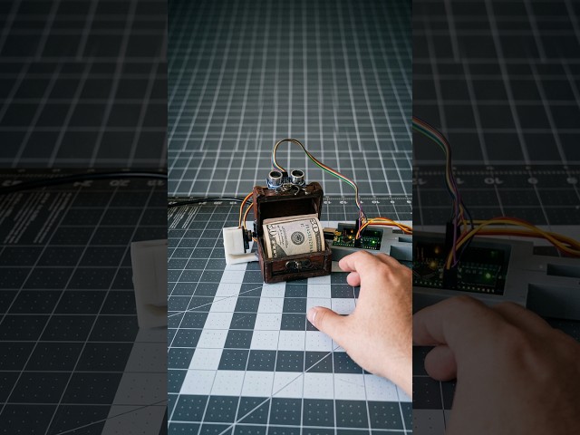 I Made an Automatic Chest Opener #engineering #mechanicalengineering