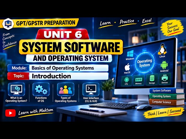 Operating System Introduction | Basics of Operating Systems | GPT/GPSTR Computer Teacher Preparation