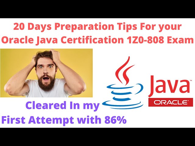 Tips and Tricks to clear Java OCA 1Z0-808 Exam in 20 Days 😎 | My Java Certification My Experience  🤯