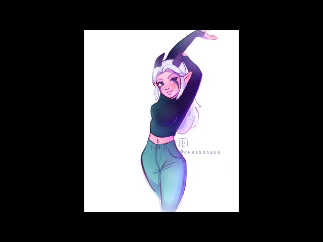 Casual Rayla Art Process