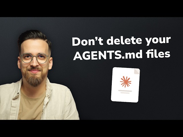 Don’t delete your AGENTS.md files