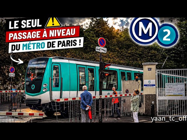😱 Le seul passage à niveau du métro de Paris (RATP) !